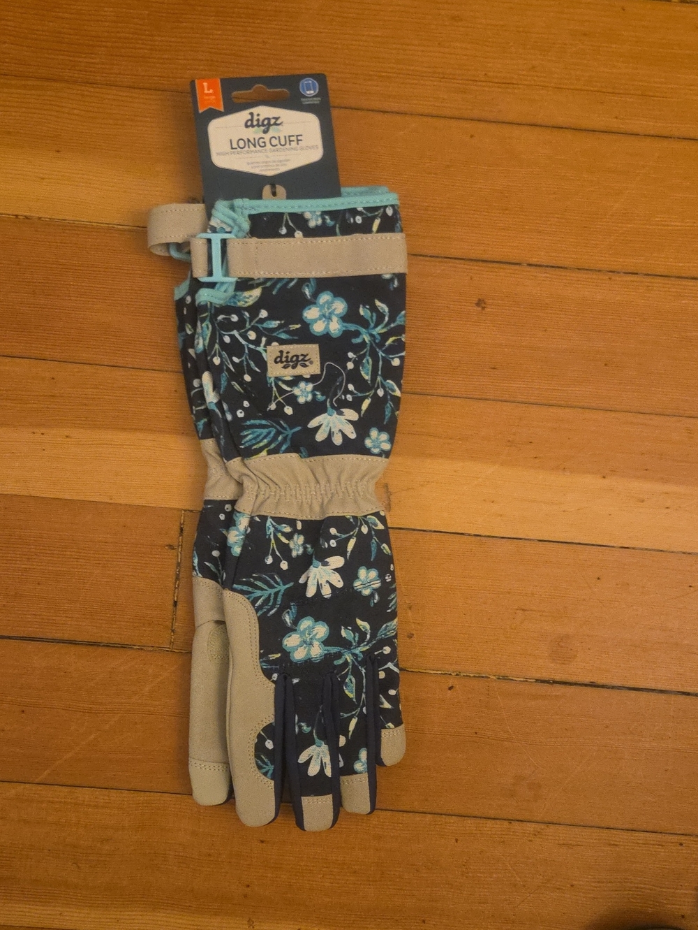 Digz Gardening Long Cuff  Waterproof Gloves Size Large